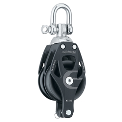 45 mm | Harken 6239 - Aluminum Element Double Block, Swivel, Becket